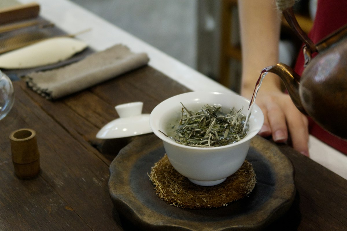 Premium green tea selection